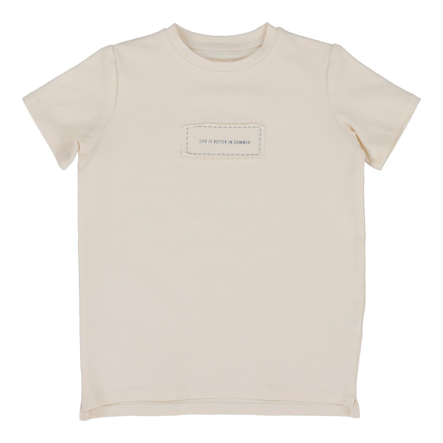 Boys Patch Tee- Natural