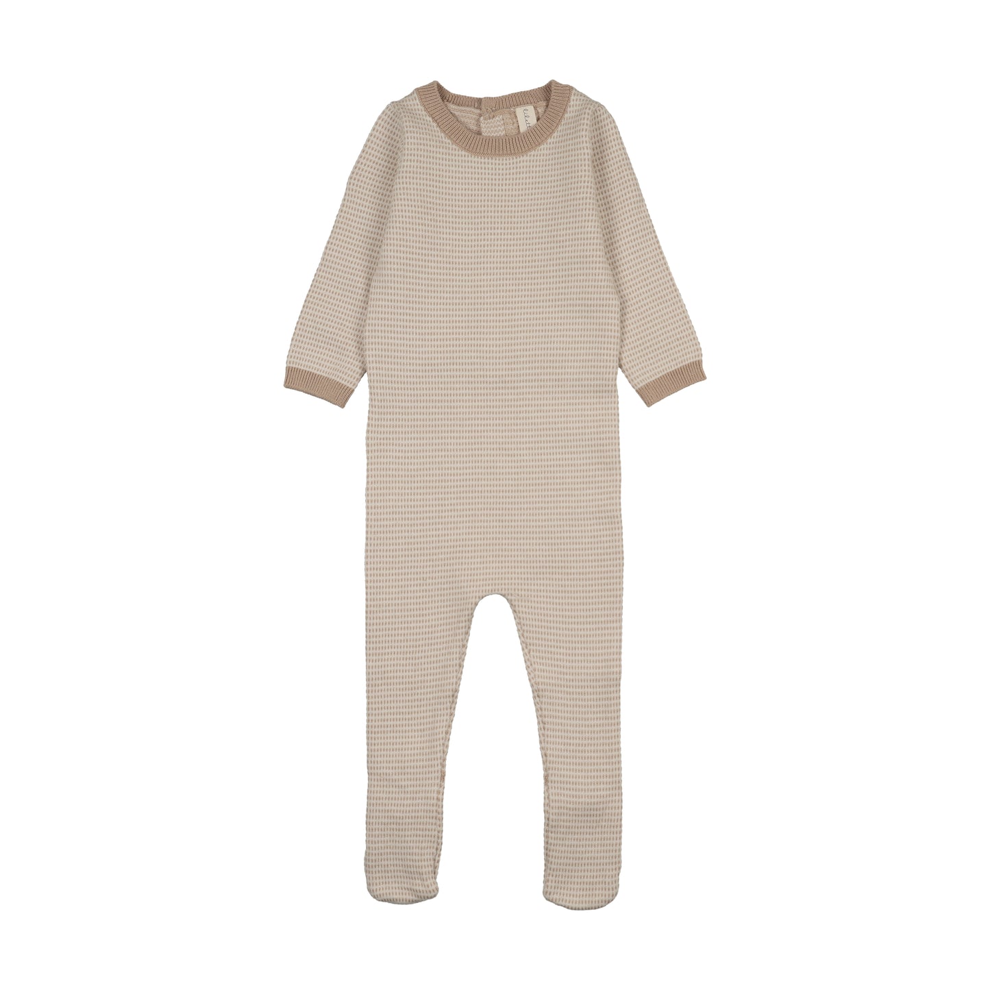 Two Tone Knit Footie