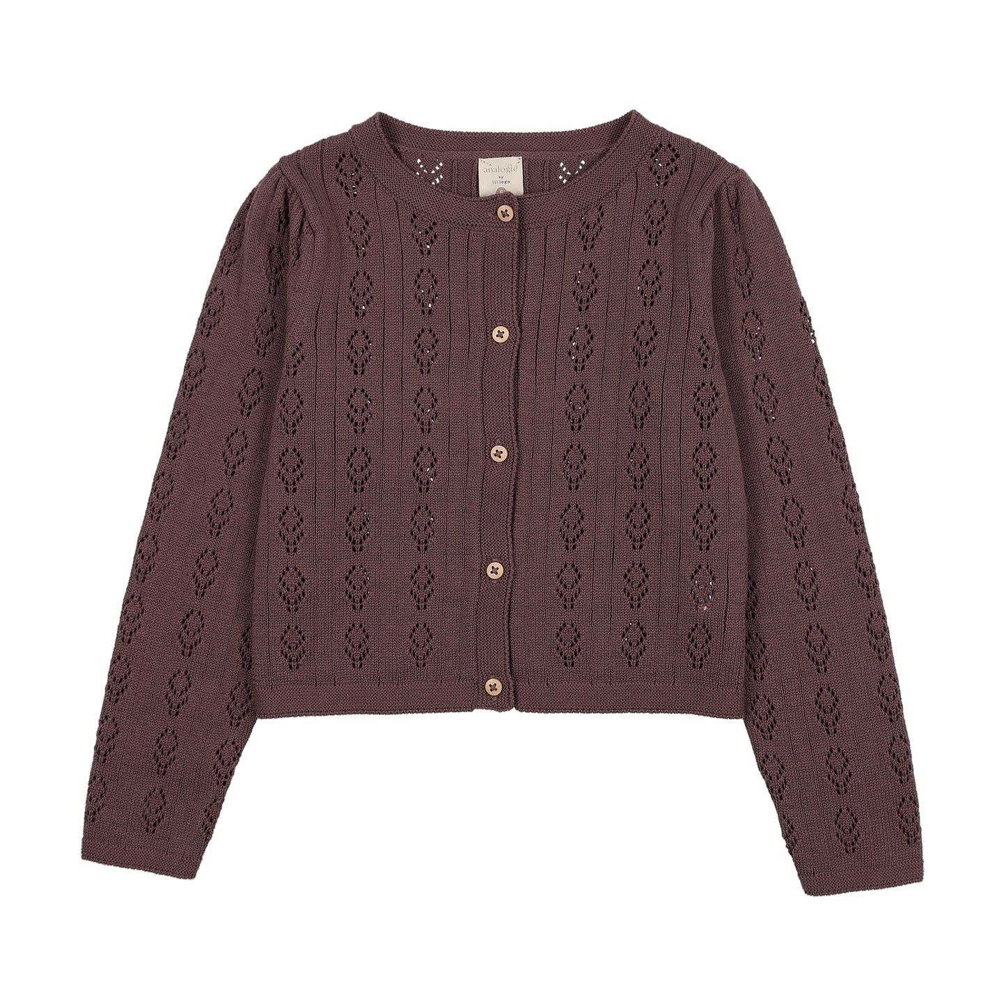 GIRLS CARDIGAN- VINTAGE PURPLE