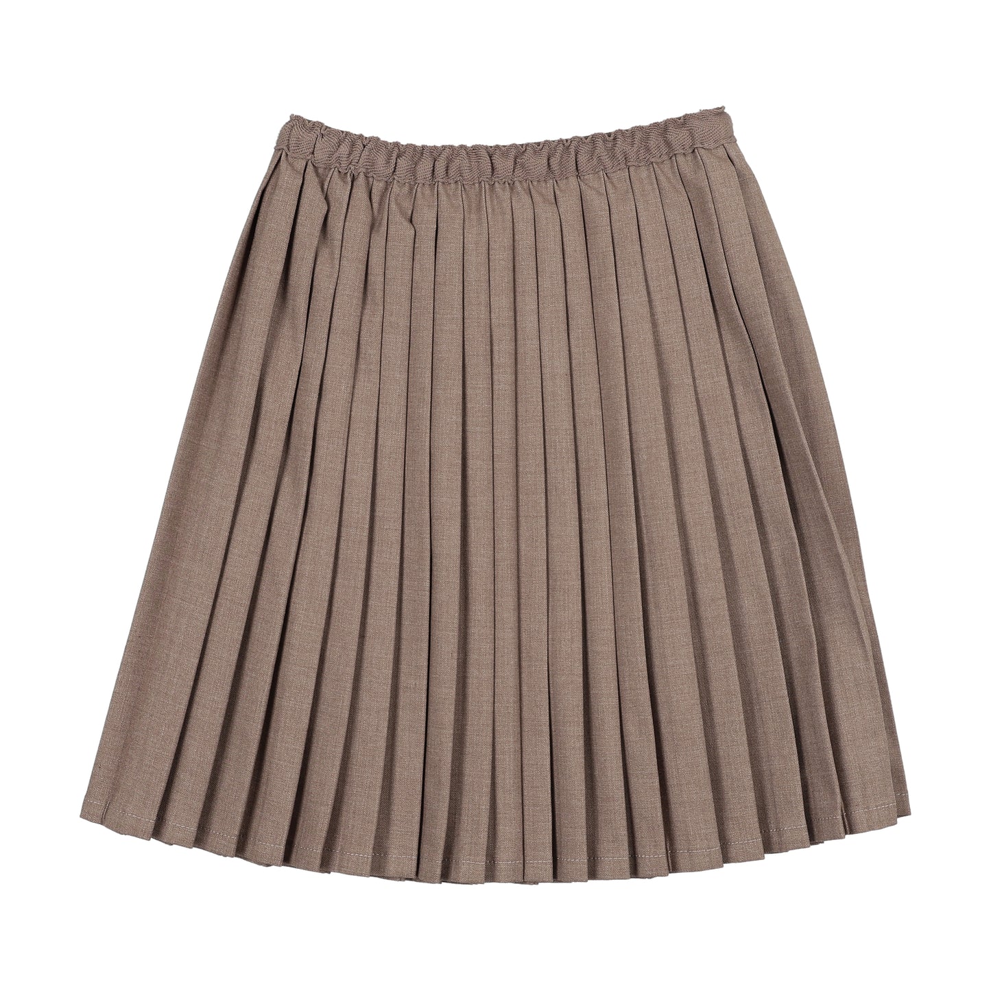 KNIFE PLEATED SKIRT- MISTY OAT