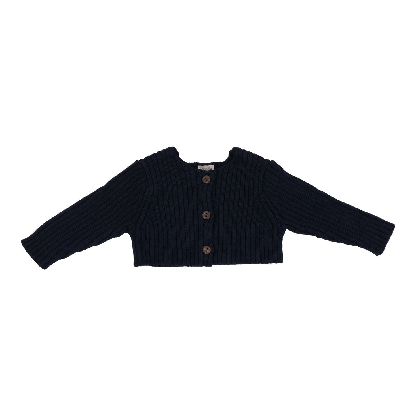 Rib Knit Shrug- Navy