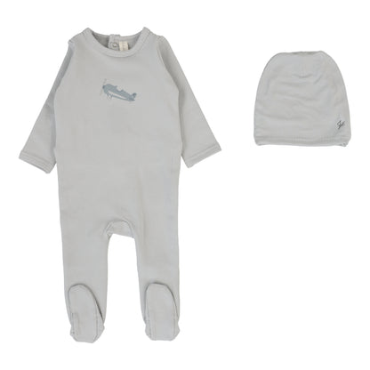 Graphic Footie Set  Pale Blue