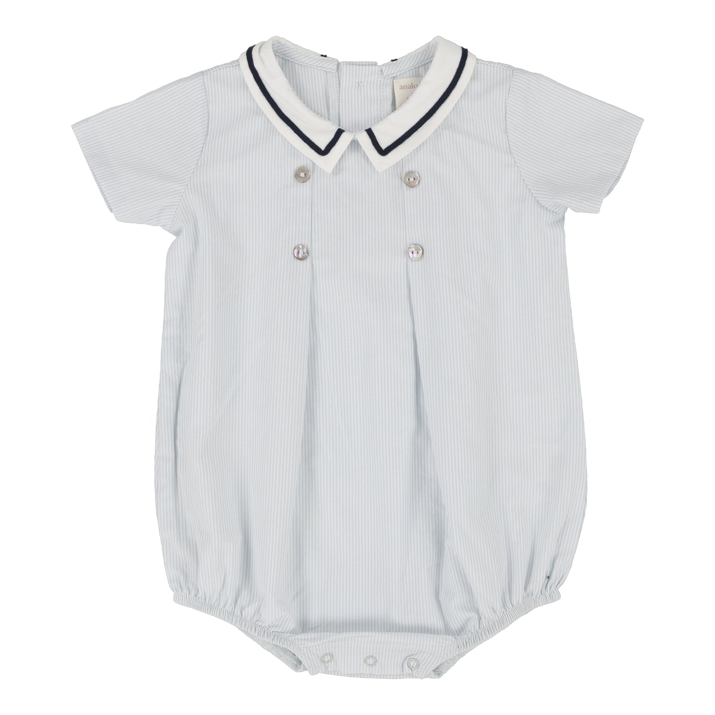 Sailor Boy Romper- Light Blue