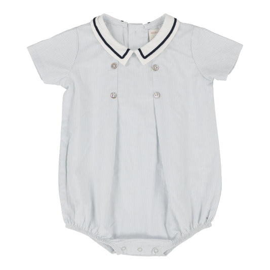 Sailor Boy Romper- Light Blue