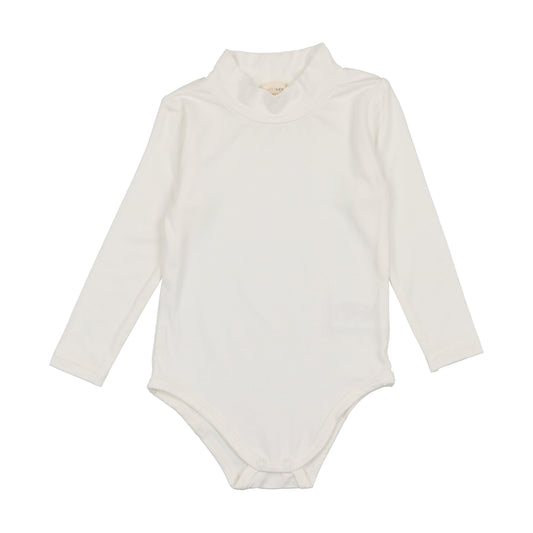 Bamboo Mockneck Onesie  Off White
