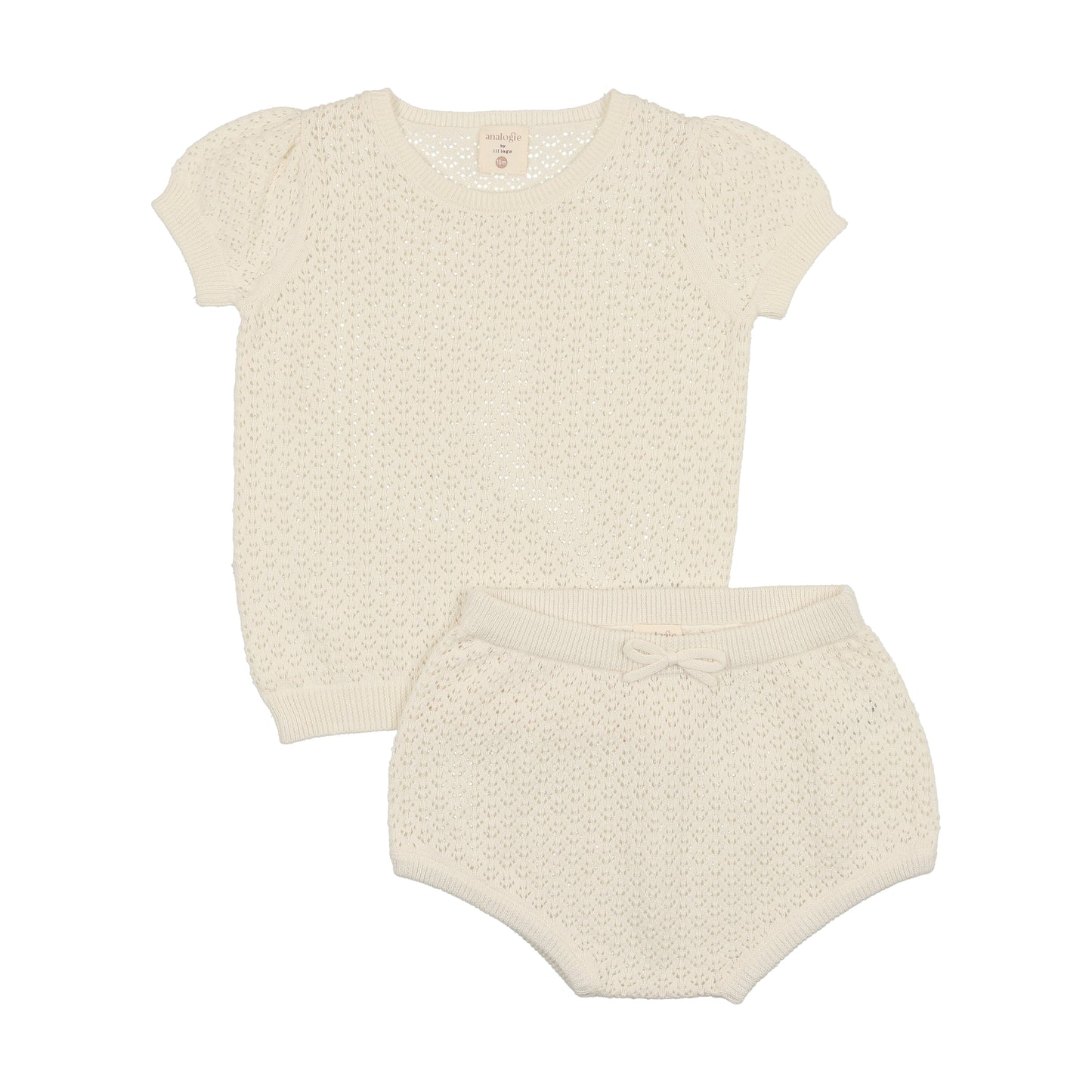 Pointelle knit Set