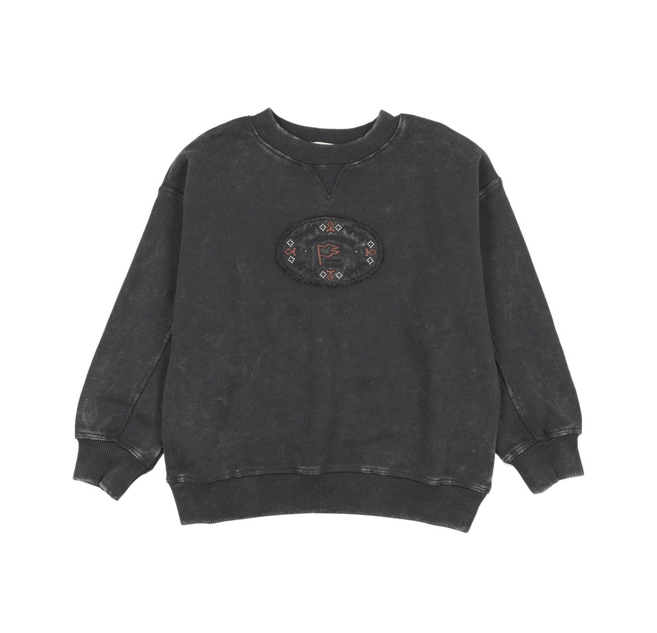 STITCH STUDIO BOYS SWEATSHIRT- OFF BLACK