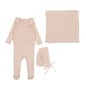 Fine Pointelle Ruffle Footie Set