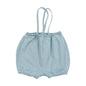 Denim Bubble Suspender Shorts