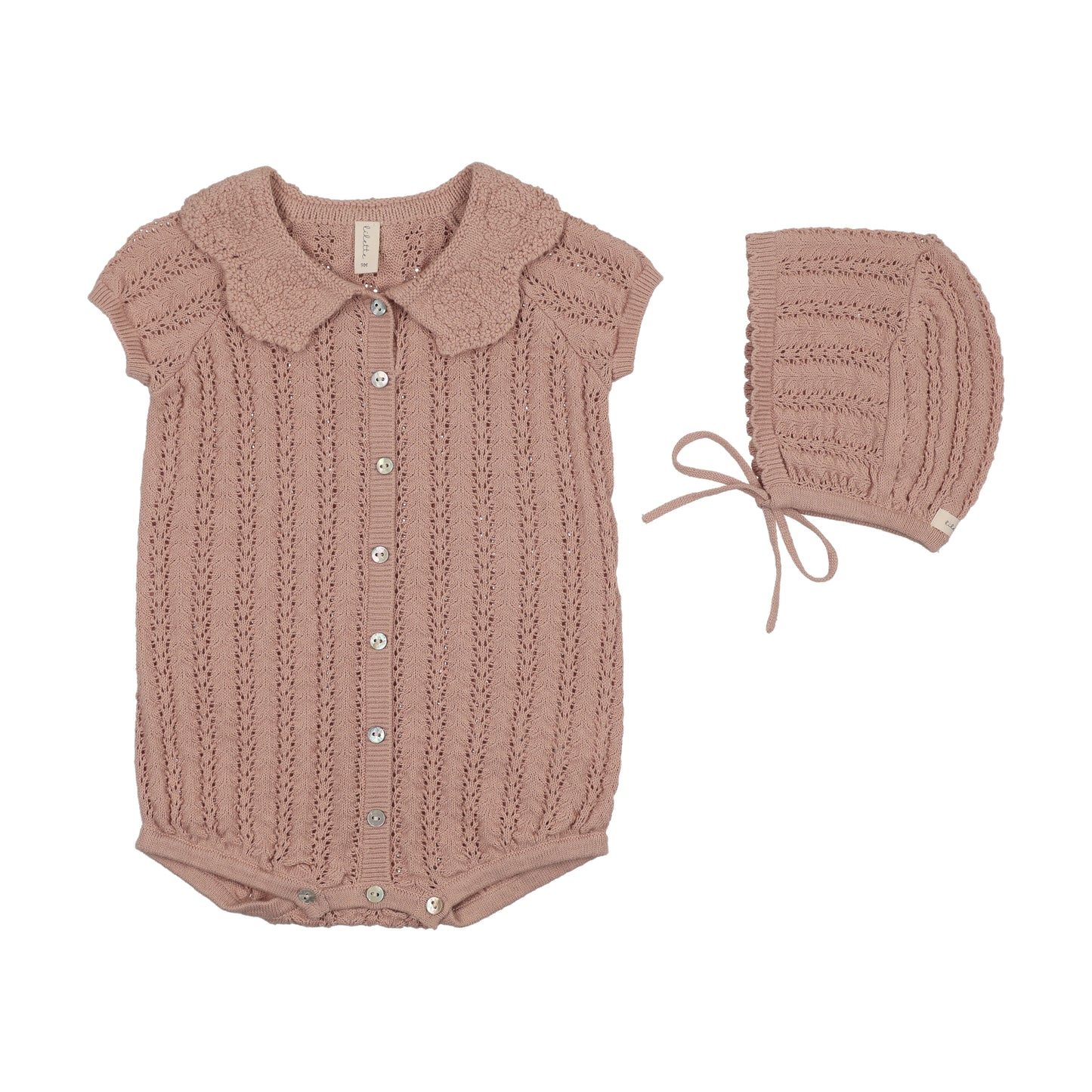 Crochet Knit Girls Romper