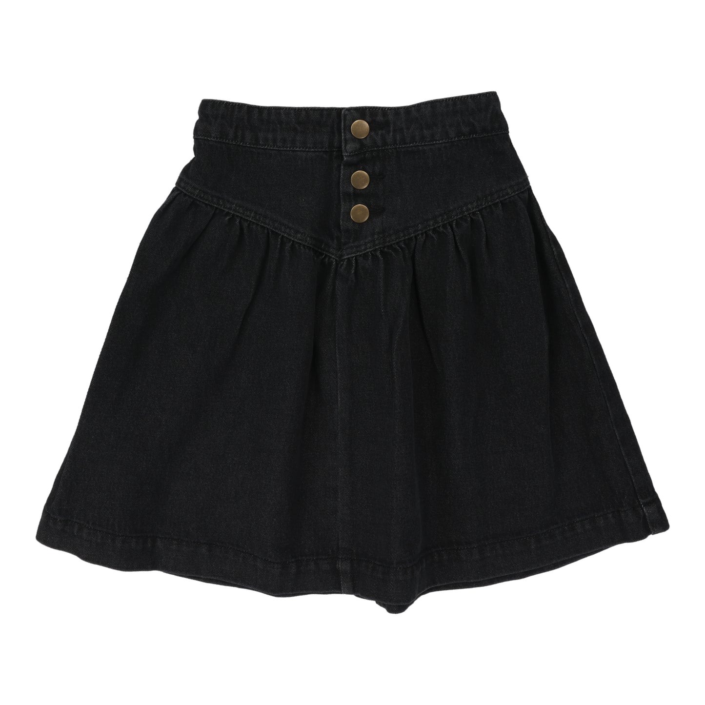 Denim Skirt- Black