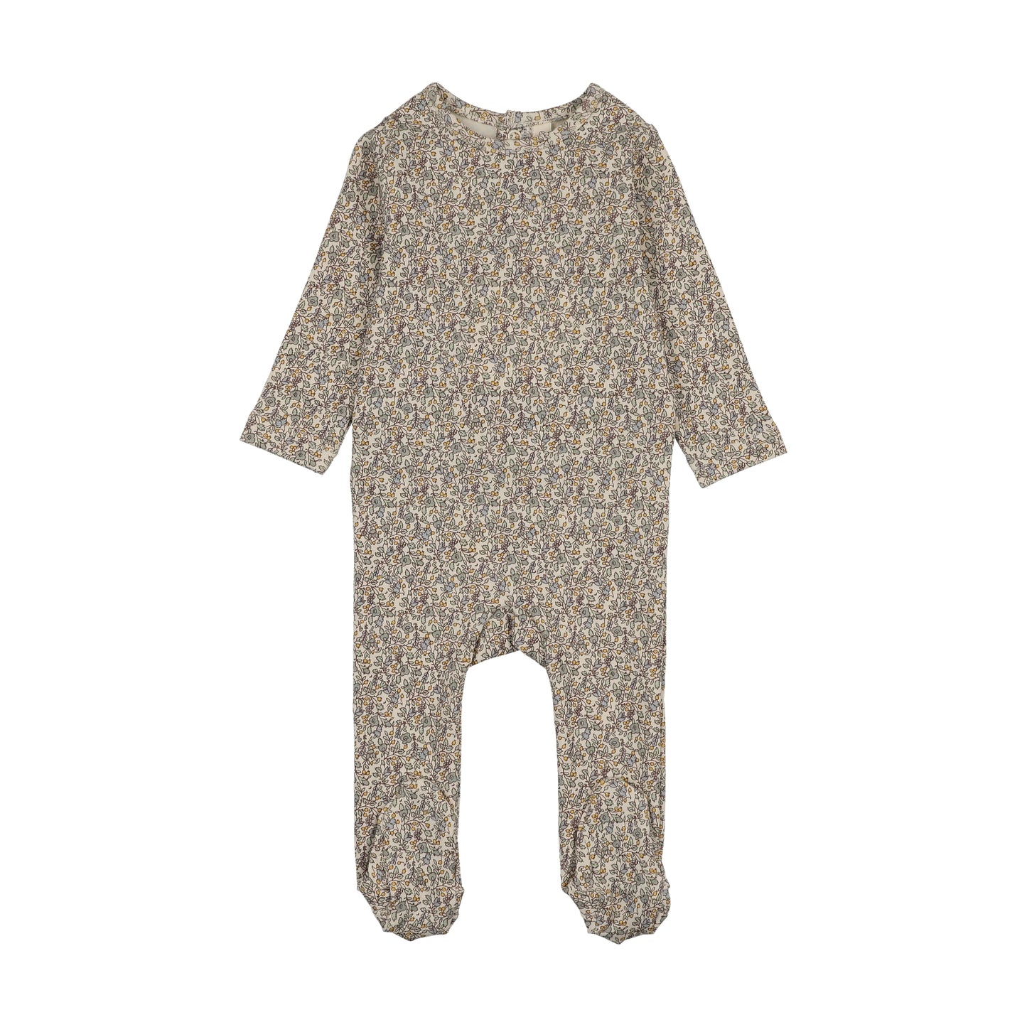 SWEET LIBERTY PRINT FOOTIE SET- BLUE