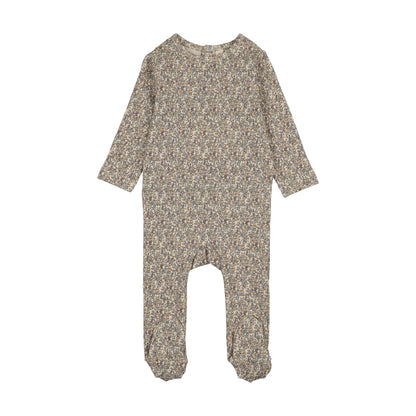 SWEET LIBERTY PRINT FOOTIE SET- BLUE