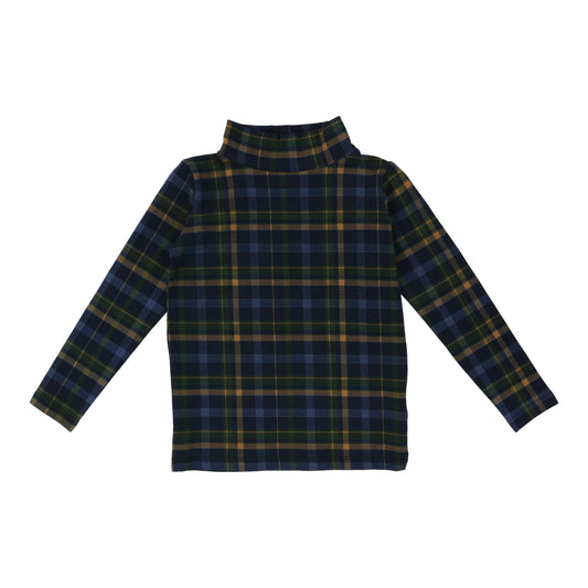 Plaid Mockneck