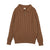 Cable Knit Polo- Camel