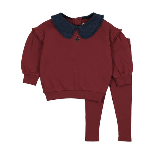 SWT CMPGN TODDLER RUFFLE SWEATSHIRT SET