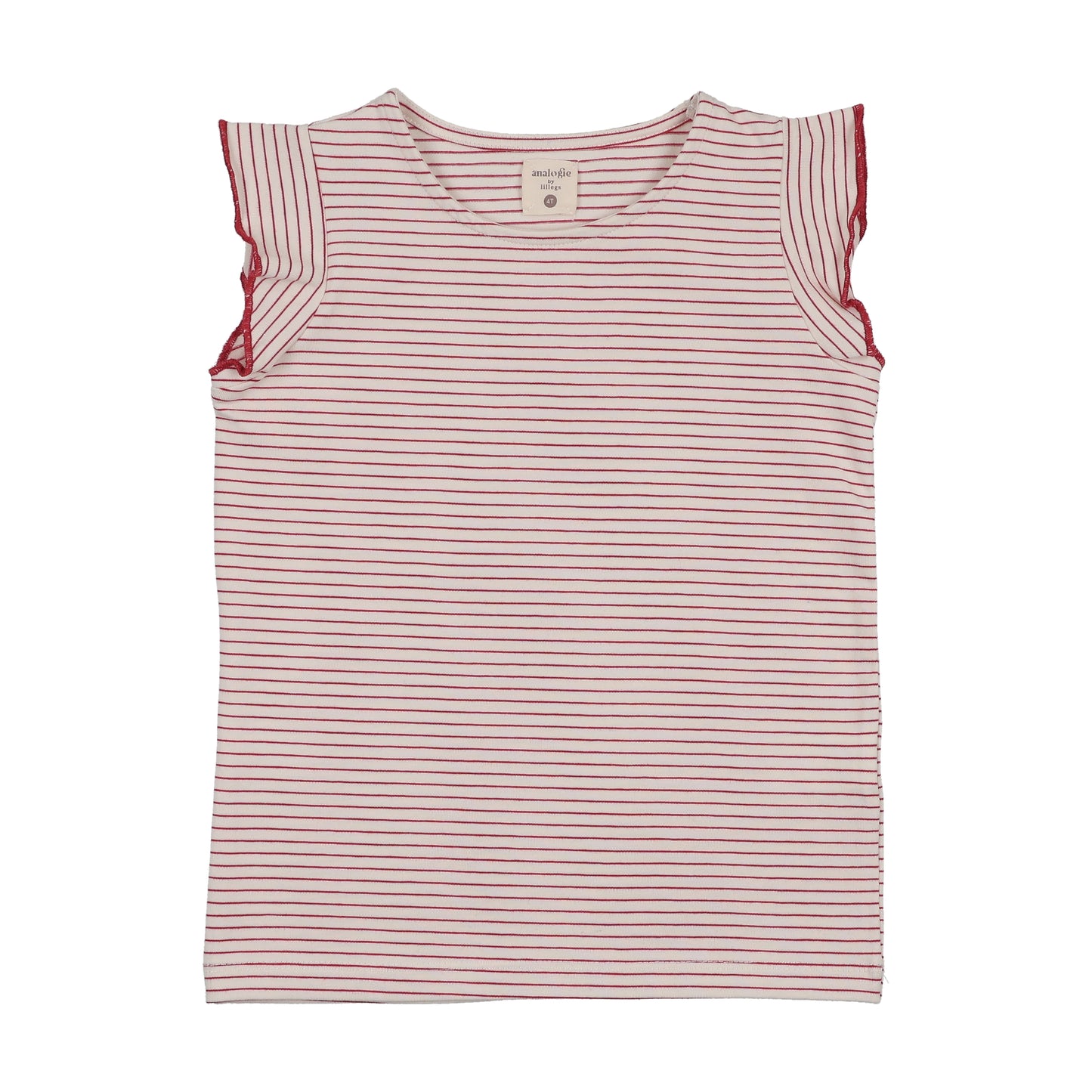 Denim City Flutter Tank - Red Stripe