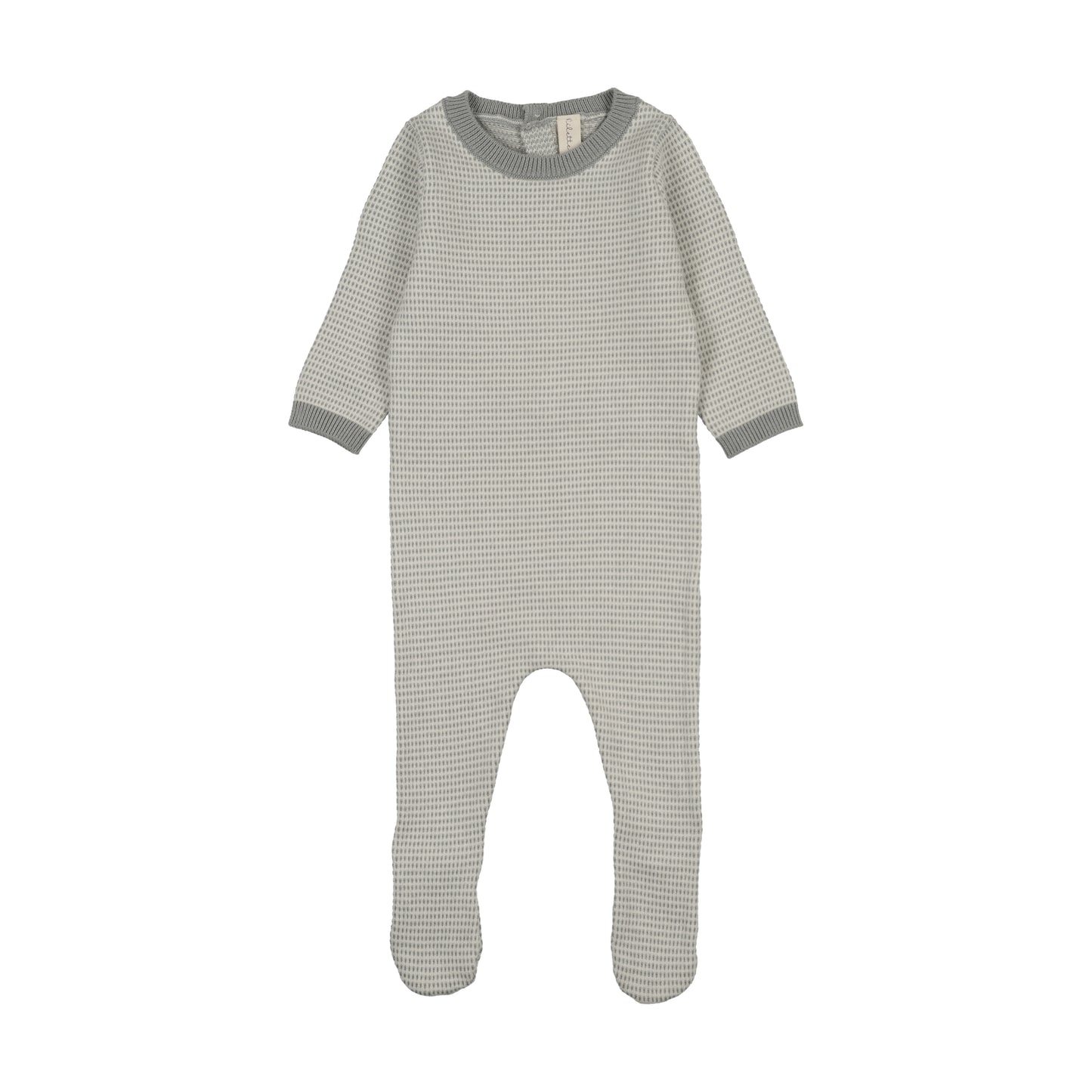 Two Tone Knit Footie