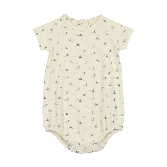 Nautical Romper Cream