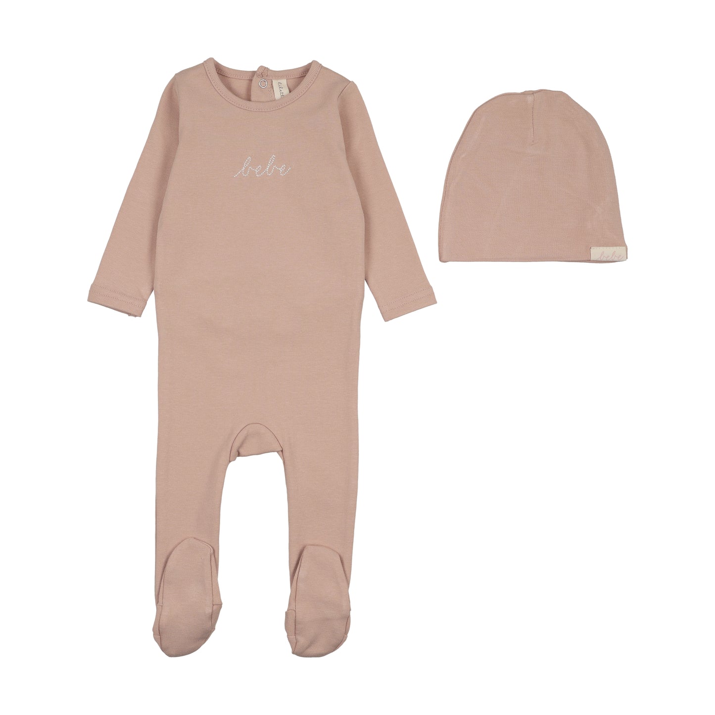 Take Me Home Bebe Layette Set  Dusty Pink
