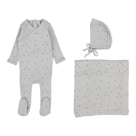 Sail Away Layette Set  Pale Blue