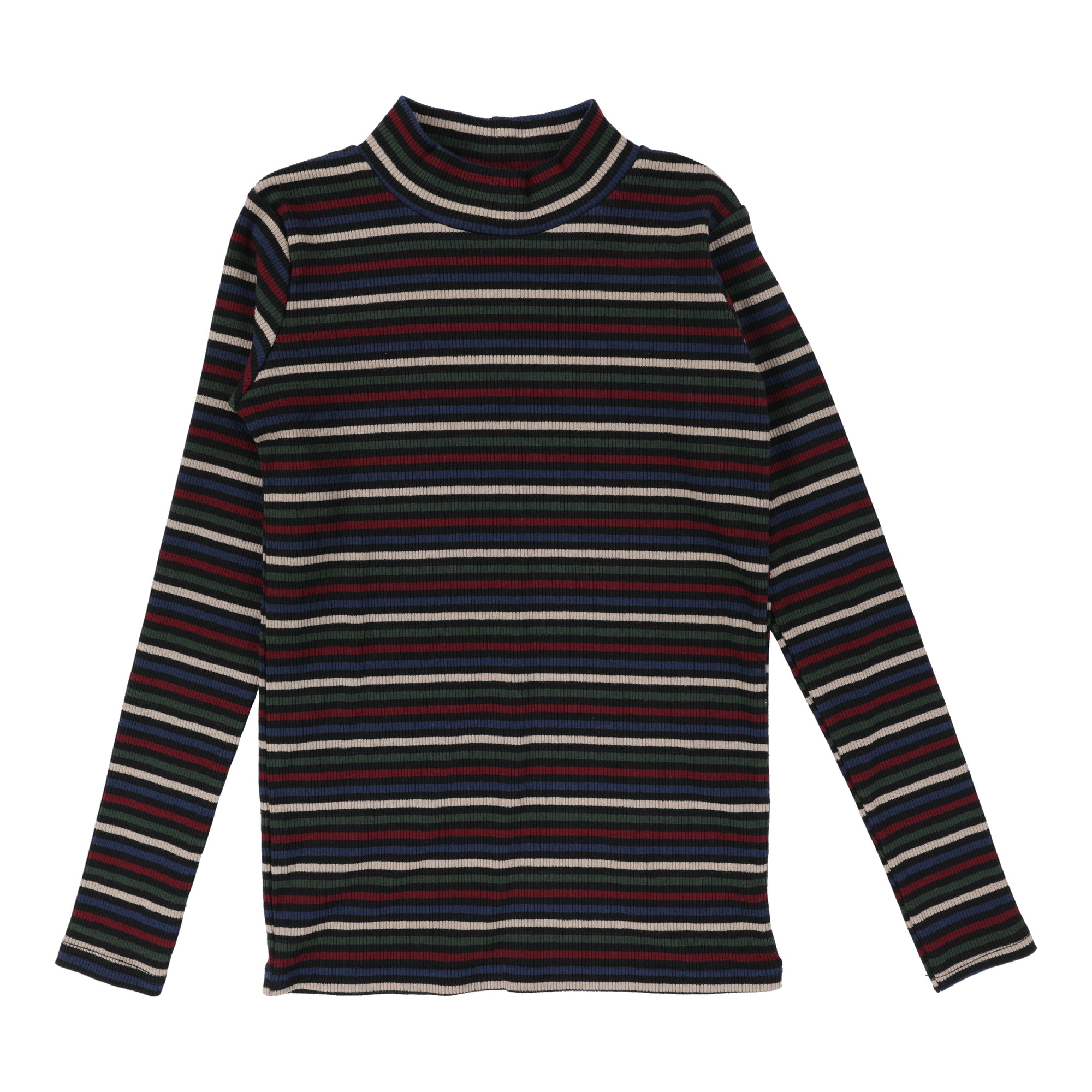 Printed Mockneck- Black Multicolor