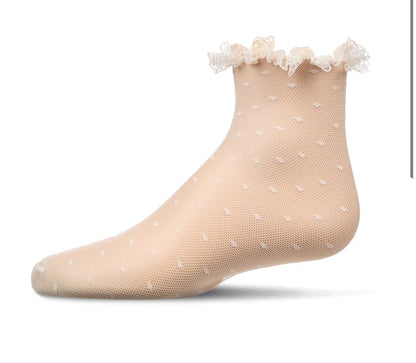 Memoi Lace Dot Anklet