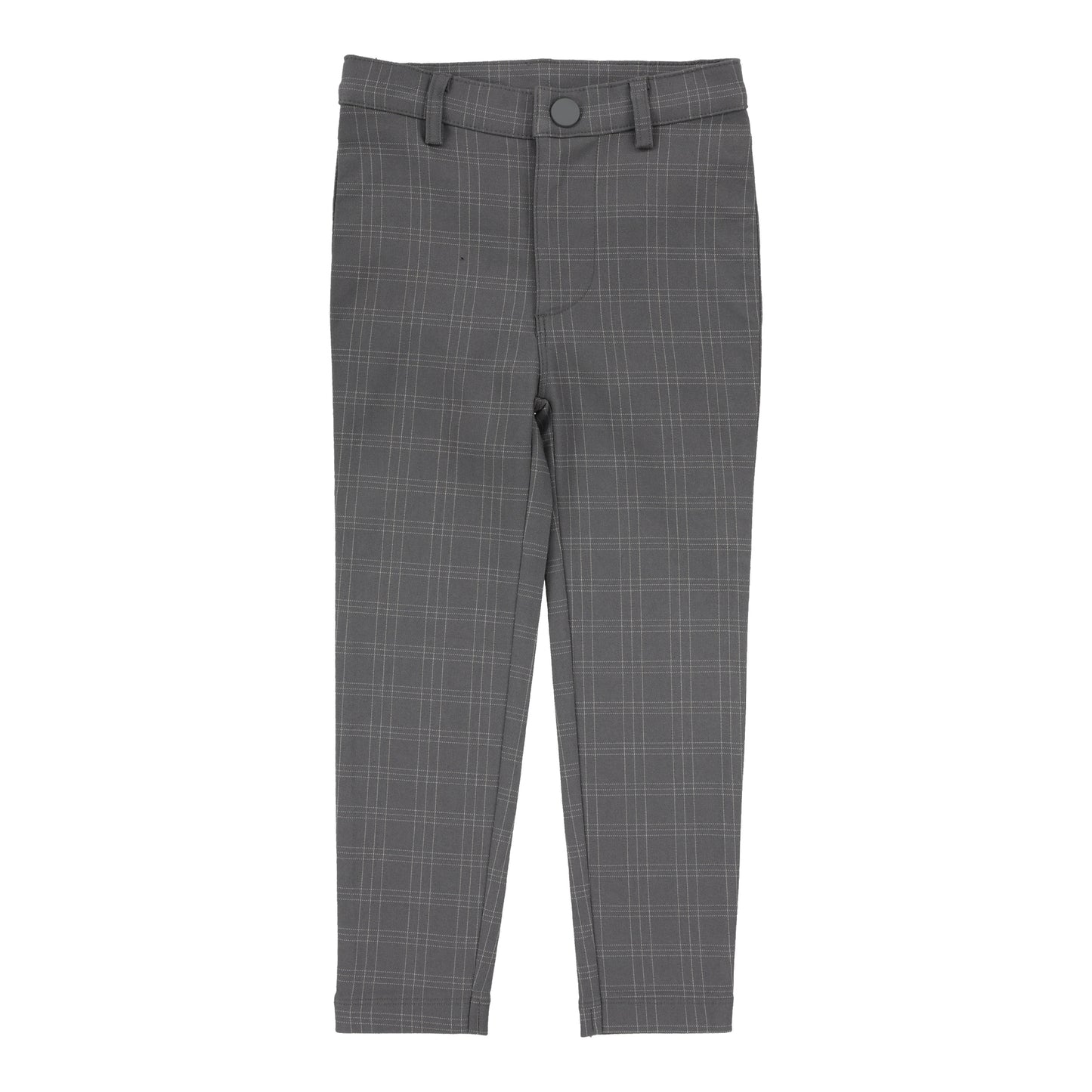 Plaid Pants  Mid Grey Windowpane