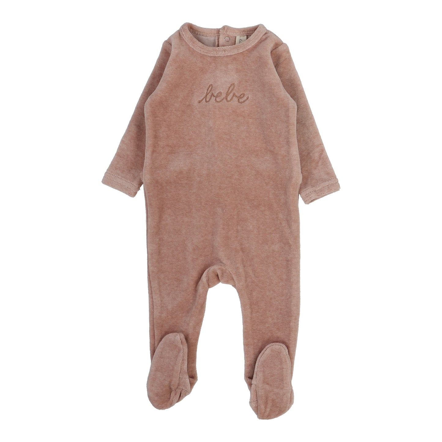 Velour Bebe Footie Set  Heather Pink