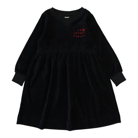 Velour Dress  Black