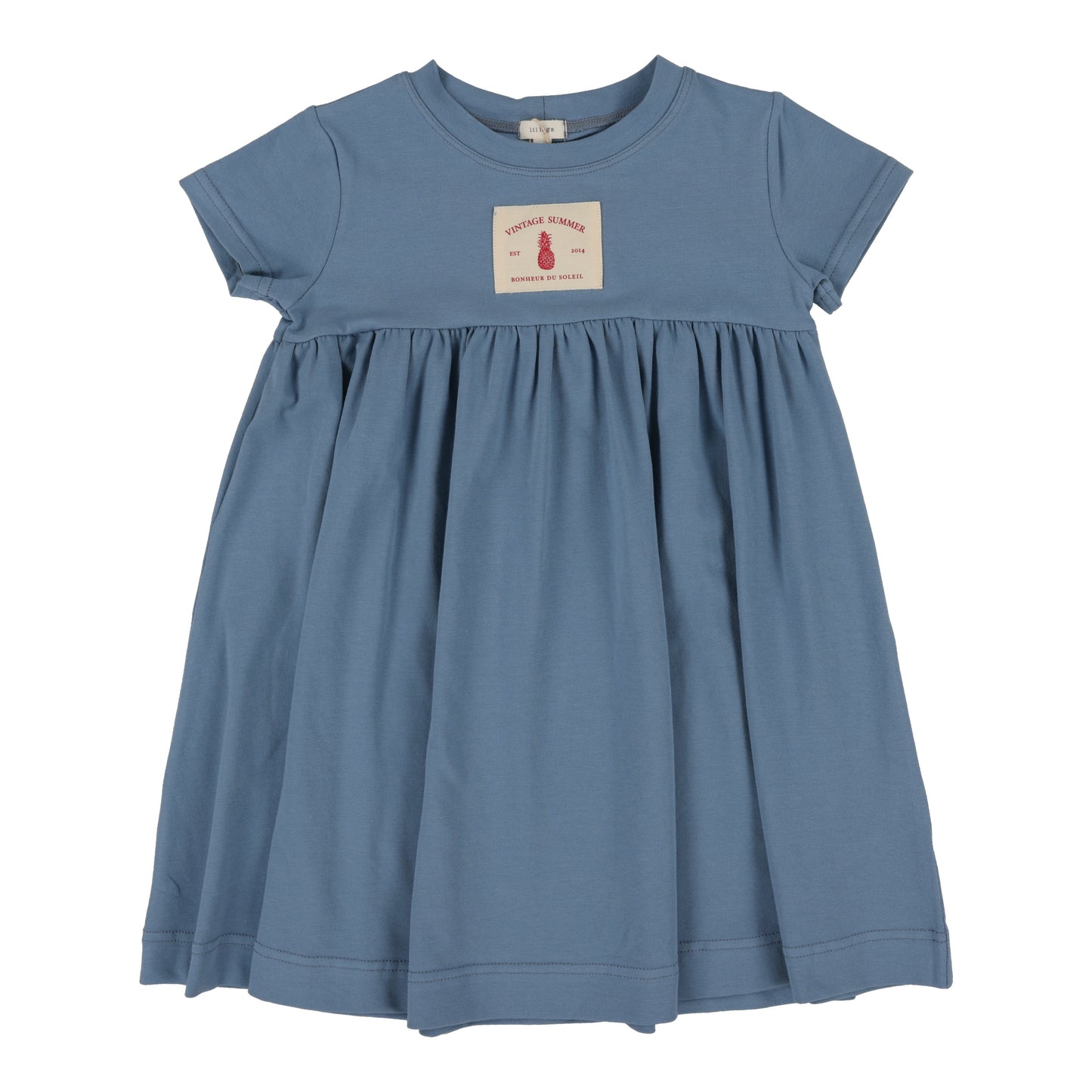 Patch Dress Short Sleeves