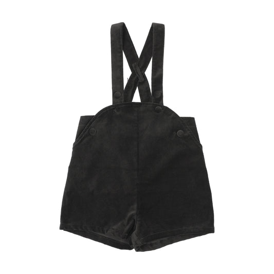 BLACK VELVET OVERALLS