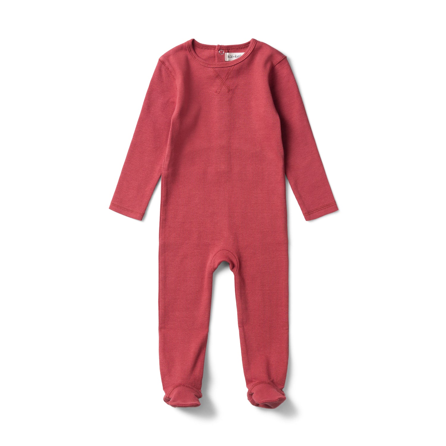 Ribbed footie online pajamas