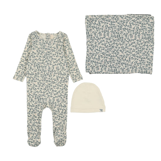 All Over Floral Footie Set