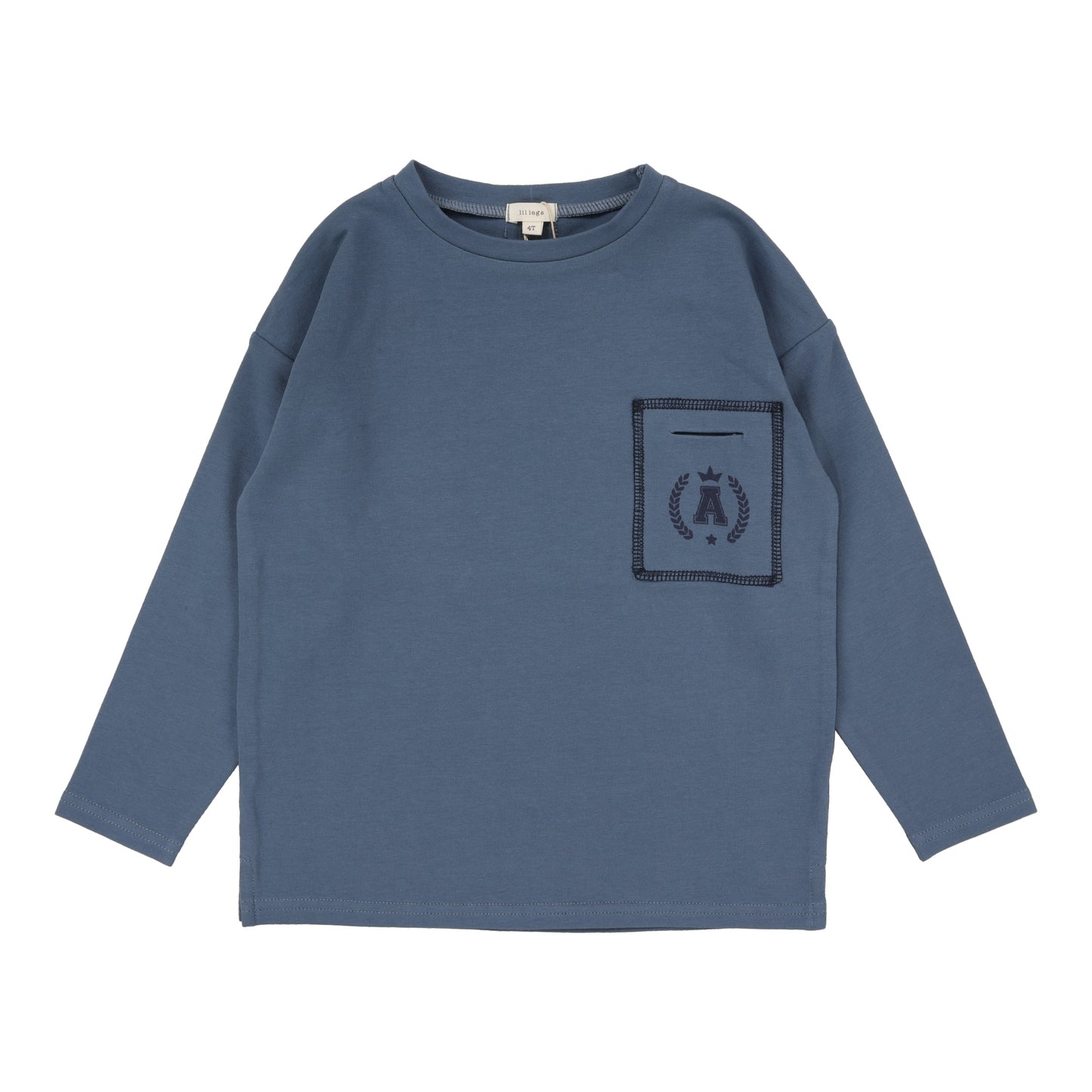 Boys Pocket Tee  Off Blue