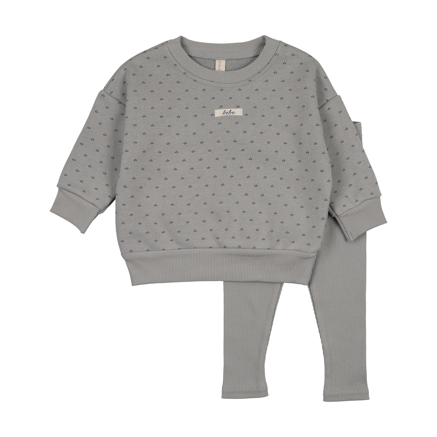 Floret Print Sweatshirt Set