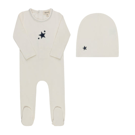Star Footie- ivory