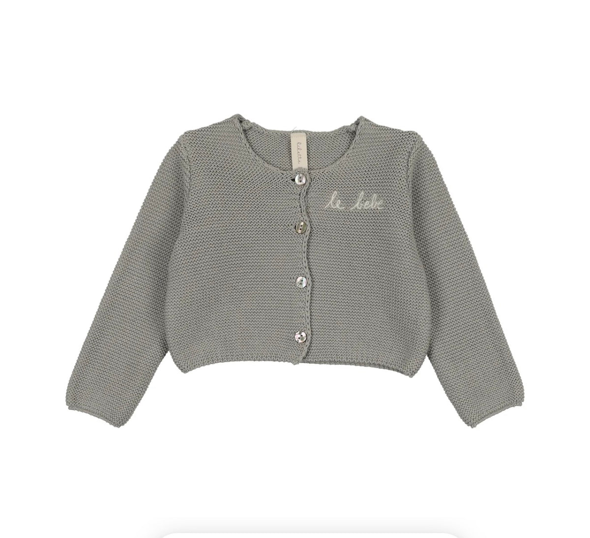LE BEBE KNIT CARDIGAN- LIGHT BLUE