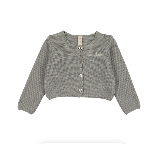 LE BEBE KNIT CARDIGAN- LIGHT BLUE
