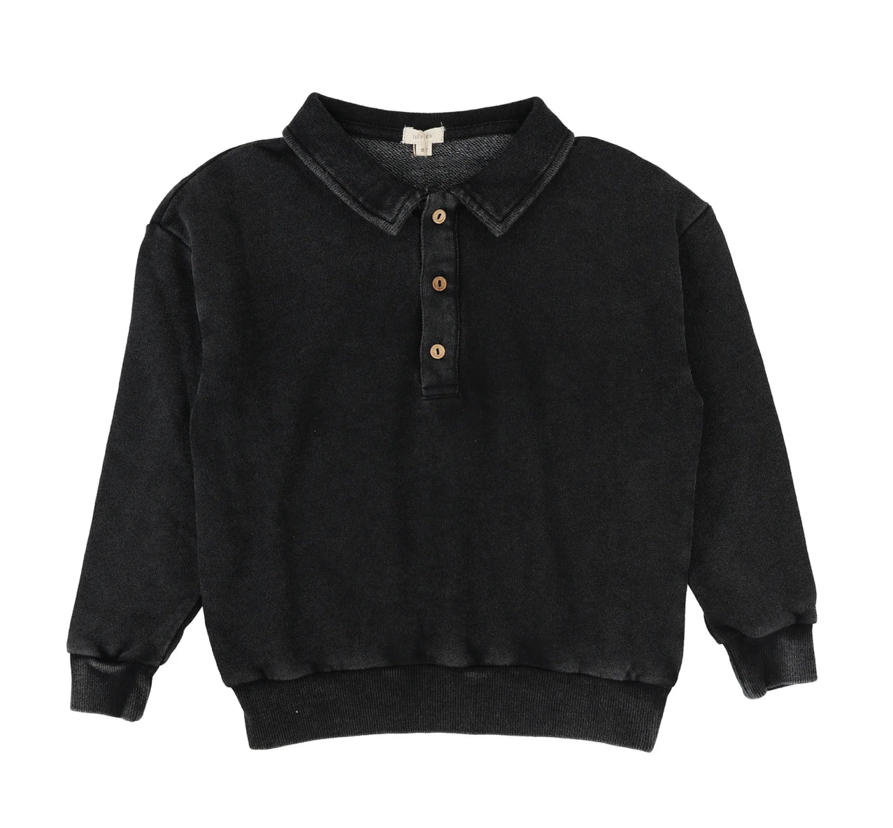 Sweatshirt Polo  Black Wash