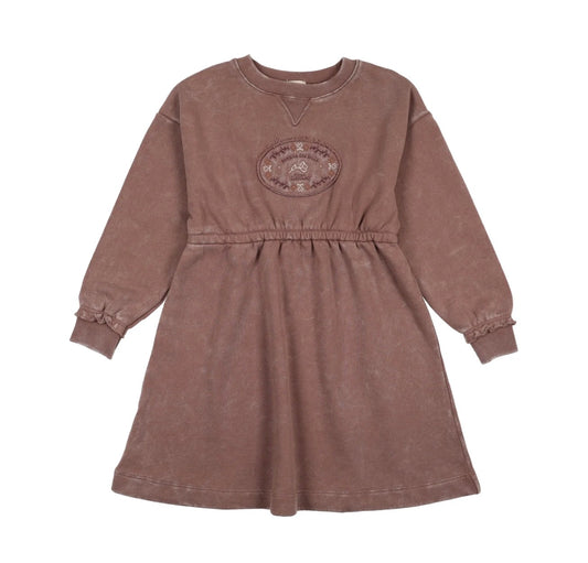 STITCH STUDIO SWEATSHIRT DRESS- MISTY LILAC