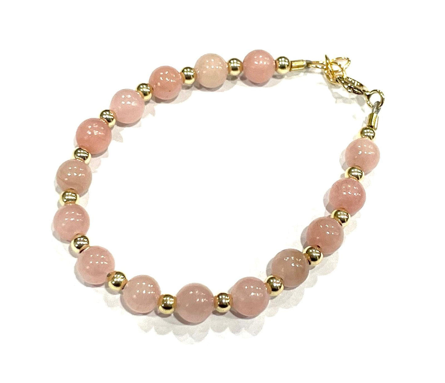 Baby Bracelet Dusty Pink Pearls