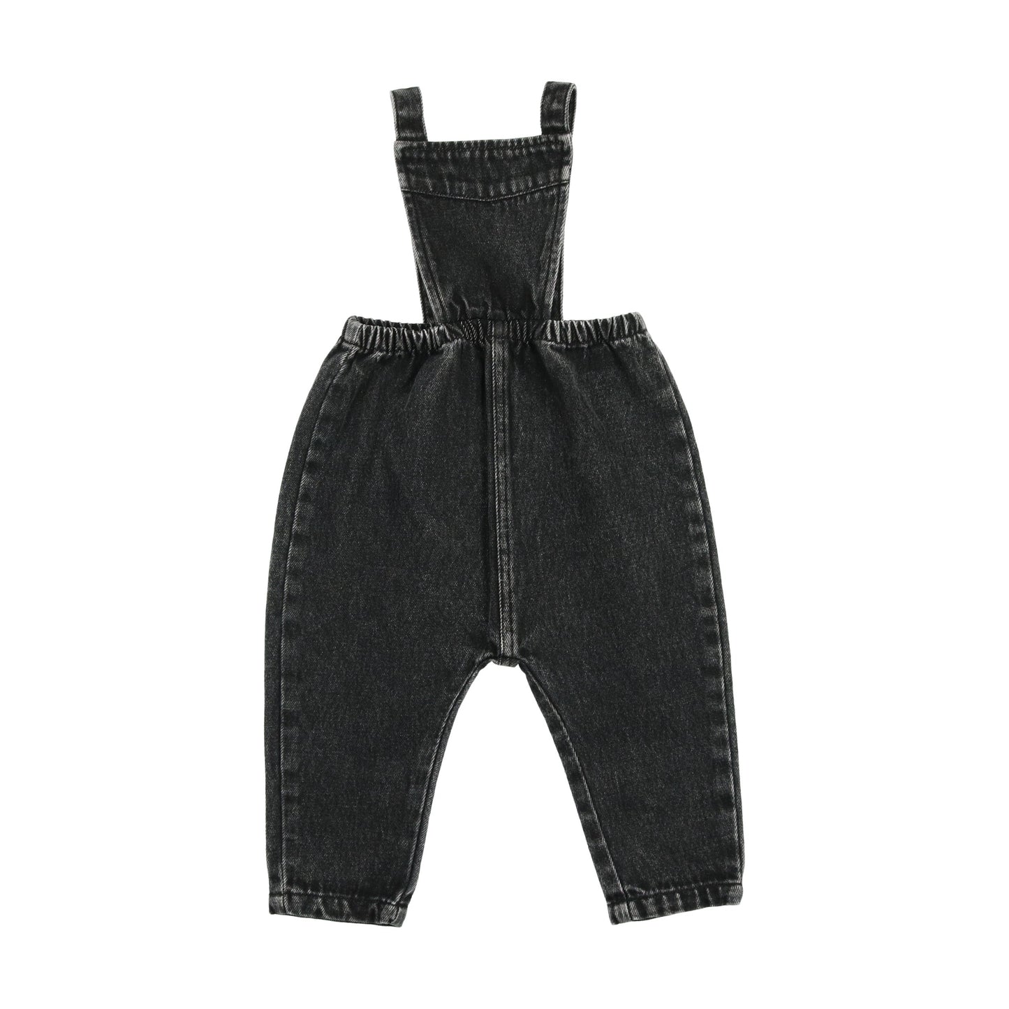 Denim Bib Overalls  Black Denim