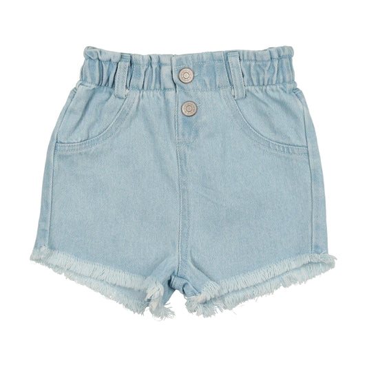 Denim Paperbag Shorts