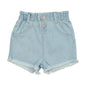 Denim Paperbag Shorts