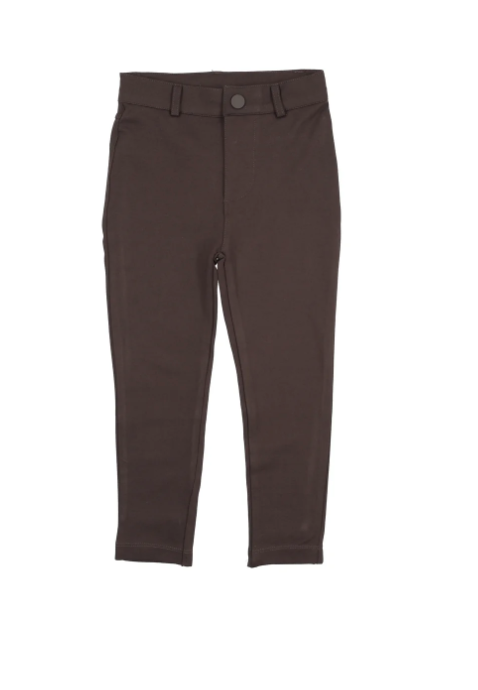 PONTE PANTS WITHOUT SEAM- CHOCOLATE BROWN