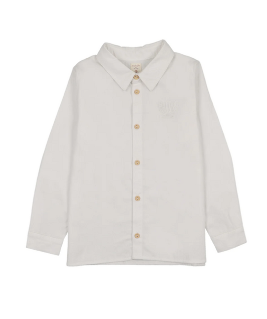 BOYS LOGO SHIRT- CREAM