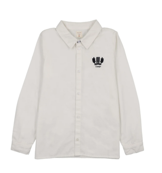 BOYS LOGO SHIRT- WINTER WHITE