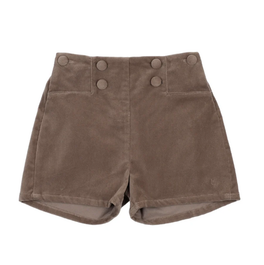 VELVET SHORTS- MISTY OAT