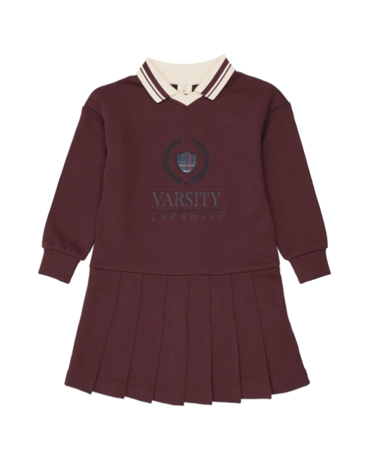FAN CLUB DRESS- PLUM